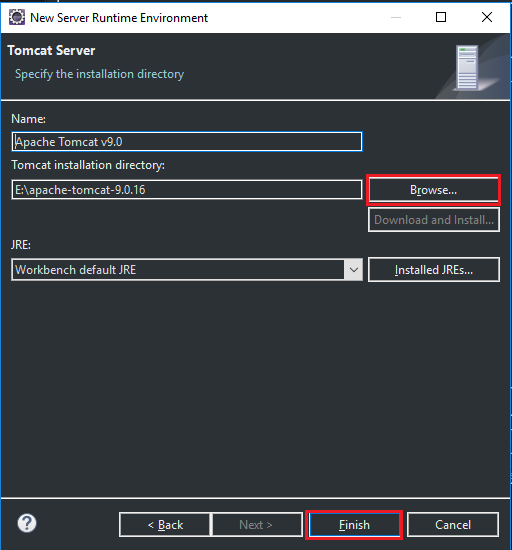 Add Tomcat into Eclipse 2