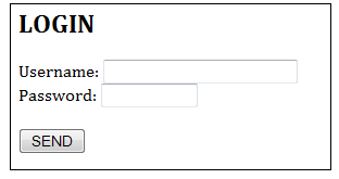 Login form